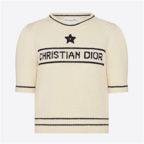 christian dior short sleeved sweater|christian dior sweater vintage.